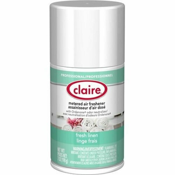 Claire Mfg Co Air Freshener, Metered, Fresh Linen, 7 oz CGCCL110